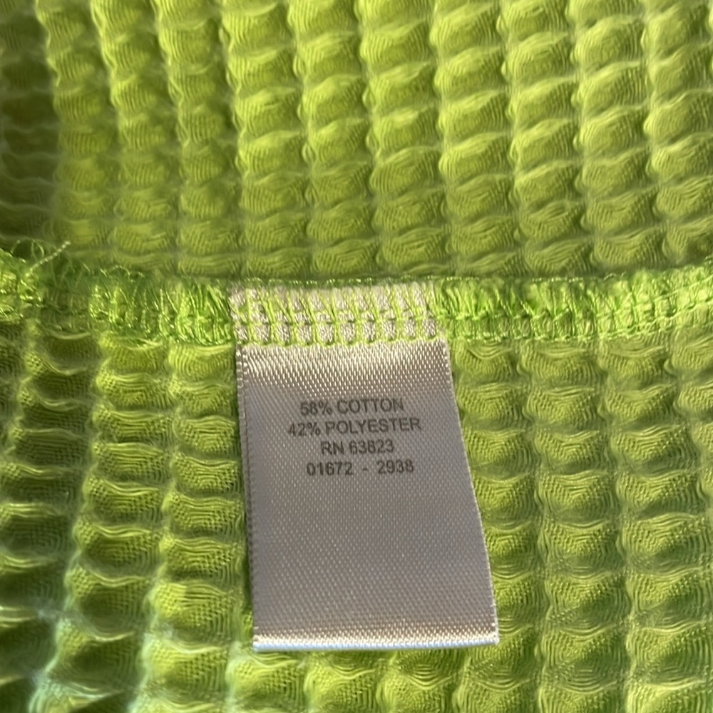 Chartreuse waffle weave vest - Picture 5 of 6